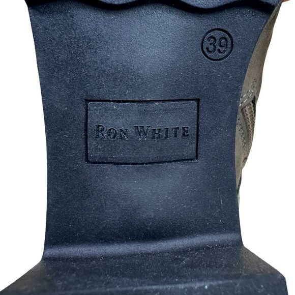 Ron White Vandra Nubuck Leather Ankle Boots - Khaki - Size 39 (8-8.5) - Picture 9 of 9